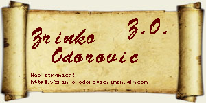 Zrinko Odorović vizit kartica